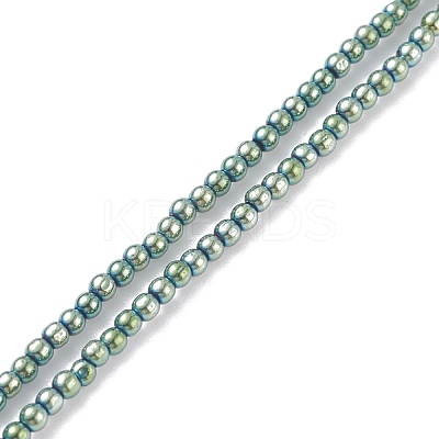 Round Glass Beaded Necklace for Women NJEW-JN03821-03-1