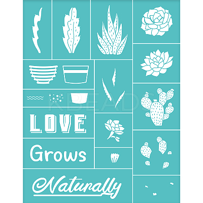 Self-Adhesive Silk Screen Printing Stencil DIY-WH0173-021-X-1
