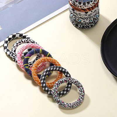 5Pcs Ring Food Grade Eco-Friendly Silicone Focal Beads JX894H-1