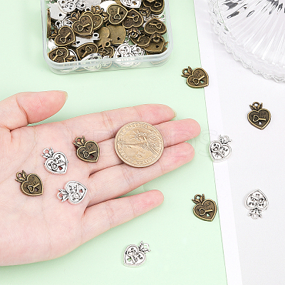 80Pcs 2 Colors Alloy Pendant FIND-CA0006-20-1