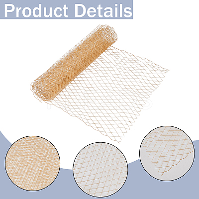 Big Eye Mesh Polyester Organza Veil DIY-WH0028-94C-1