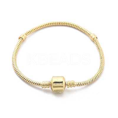 Brass Snake Chain Link Bracelets for Men Women BJEW-G736-06G-1