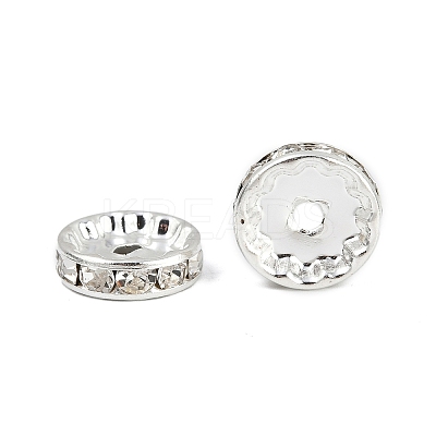 Brass Rhinestone Spacer Beads RB-A014-Z12mm-01S-1