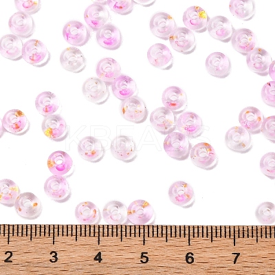 3/0 Baking Paint Transparent Colours Glass Round Beads SEED-L011-13A-05-1