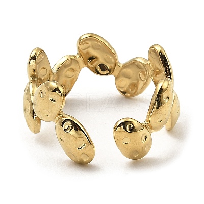 304 Stainless Steel Open Cuff Rings RJEW-Z018-29G-1