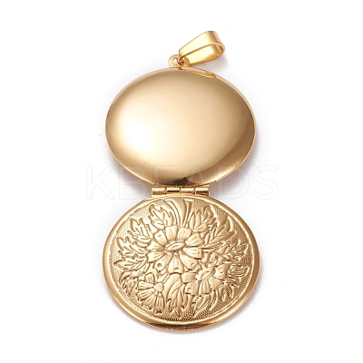 Ion Plating(IP) 316 Stainless Steel Locket Pendants STAS-K197-12G-1
