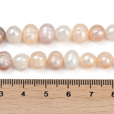 Natural Cultured Freshwater Pearl Beads Strands PEAR-I007-07J-05B-1