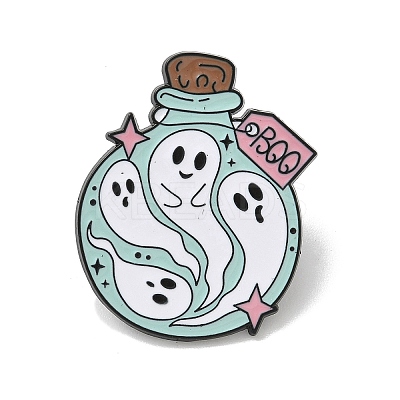 Hallowmas Ghost Enamel Lapel Pin Backs LS-JEWB-K018-33C-EB-1