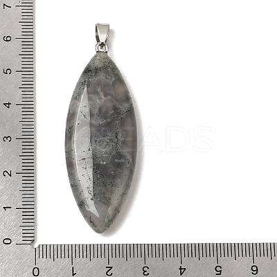 Natural Moss Agate Big Pendants G-F820-06E-1