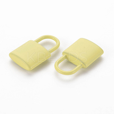 Spray Painted Alloy Pendants PALLOY-Q433-031H-RS-1