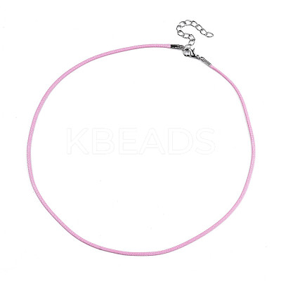 Waxed Cotton Cord Necklace Making MAK-S034-002-1