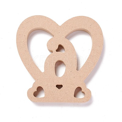 Wooden Table Plate Display Decoration AJEW-C011-01-1