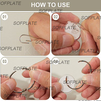 Transparent Suction Cup Sucker FIND-SP0003-90-1