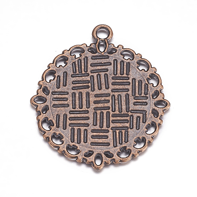 Zinc Alloy Pendant Settings for Cabochon & Rhinestone LS-PALLOY-A15290-R-LF-1