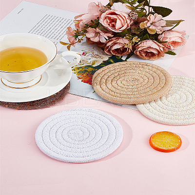 4Pcs 4 Styles Cotton Hot Pads for DIY Craft Supplies AJEW-LP0005-97-1