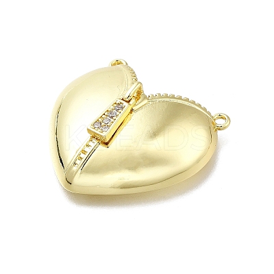 Brass Micro Pave Cubic Zirconia Pendants KK-K400-43G-1