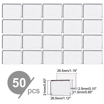 Empty Rectangle Iron Palette Pans MRMJ-WH0064-24-1