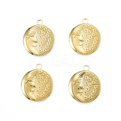 Ion Plating(IP) 201 Stainless Steel Pendants STAS-N098-234LG-1