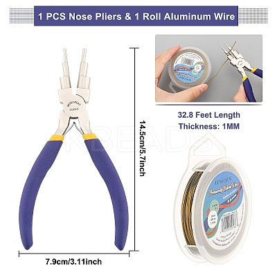 DIY Wire Wrapped Jewelry Making Kits PT-BC0001-47C-AB-1