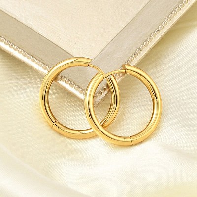PVD Vacuum Plating 304 Stainless Steel Huggie Hoop Earrings for Women LS-EJEW-F280-07I-G-1
