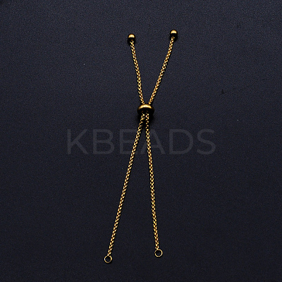 Adjustable 201 Stainless Steel Slider Bracelets Making STAS-S105-JN646-2-1