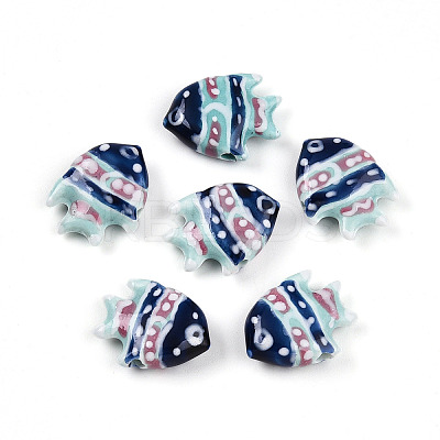 Handmade Porcelain Beads PORC-N009-08F-1