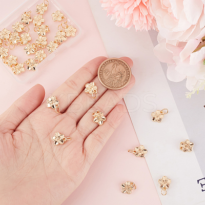 40Pcs Rack Plating Alloy Charms FIND-BBC0004-44-1