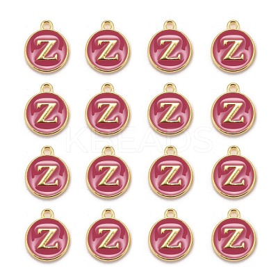 Golden Plated Alloy Enamel Charms ENAM-S118-08Z-1