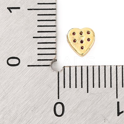 Rack Plating Brass Micro Pave Clear Cubic Zirconia Cabochons KK-F874-02G-07-1