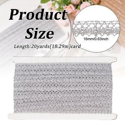 Filigree Corrugated Lace Ribbon OCOR-WH0080-66B-01-1