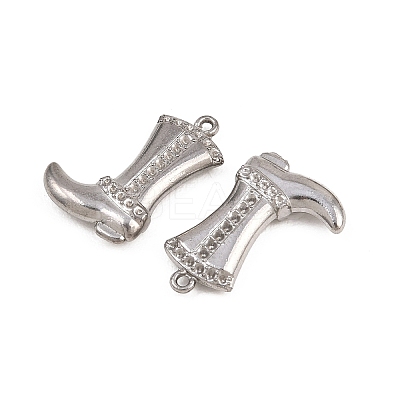 304 Stainless Steel Pendant Rhinestone Settings STAS-B167-19P-1