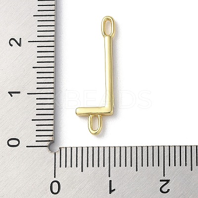 Rack Plating Brass Connector Charms KK-P245-07G-L-1