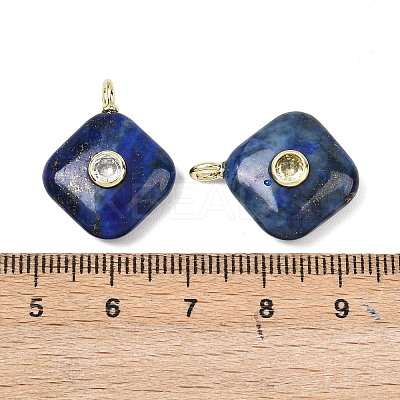 Dyed Natural Lapis Lazuli Pendants G-K372-05G-09-1