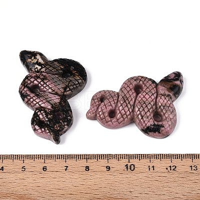 Natural Rhodonite Cobra Display Decoration G-N348-05D-1
