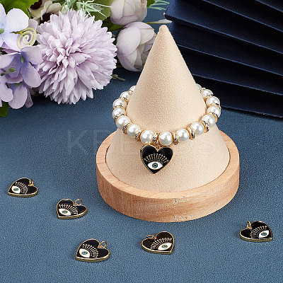 Brass Micro Pave Cubic Zirconia Pendants KK-BBC0005-07-1
