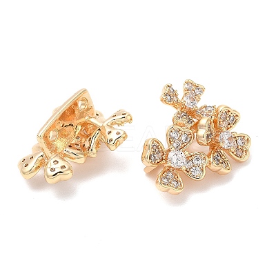 Brass Slide Charms KK-K333-38G-1