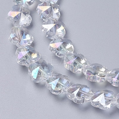 Electroplate Glass Beads Strands EGLA-J148-A-AB01-1