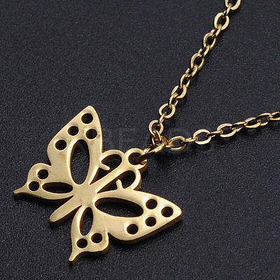 201 Stainless Steel Pendants Necklaces LS-NJEW-S105-JN585-40-2-1