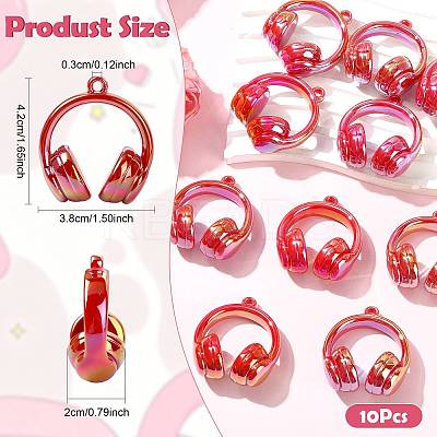 UV Plating Opaque Acrylic Pendants SACR-FZC0001-001H-1