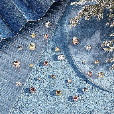 192Pcs 12 Style Brass Beads KK-BC0009-10-1