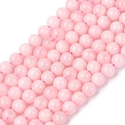 Pink Color Natural Madagascar Rose Quartz Beads Strands LS-G-D655-6mm-1