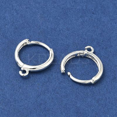 Brass Hoop Earring Findings LS-KK-G557-11S-1