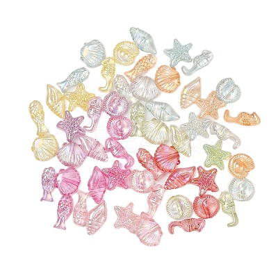 250Pcs 50g Transparent Acrylic Beads TACR-FP0001-05-1