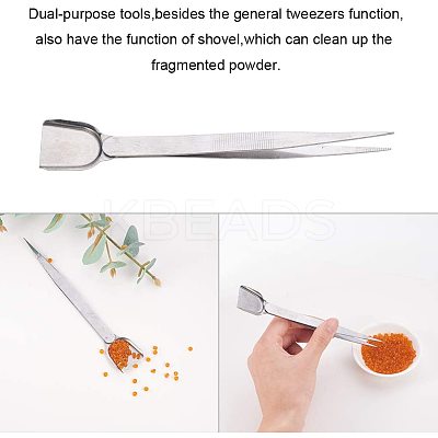 304 Stainless Steel Chemical Scoops and Professional Diamond Tweezers TOOL-PH0016-86-1