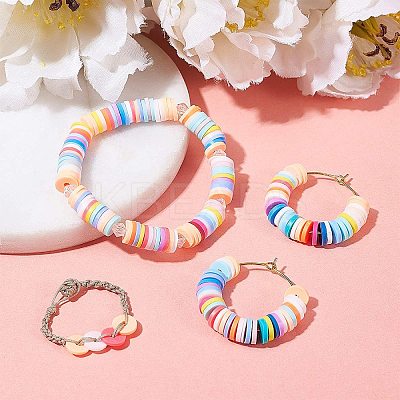 Handmade Polymer Clay Beads LS-CLAY-R067-4.0mm-44-1