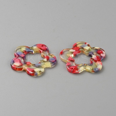Transparent Cellulose Acetate(Resin) Pendants RESI-TAC0007-32-1