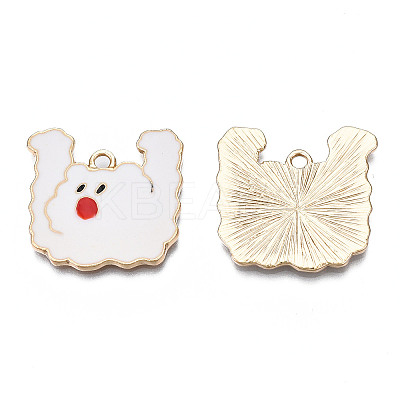 Rack Plating Alloy Enamel Pendants ENAM-T011-167-1