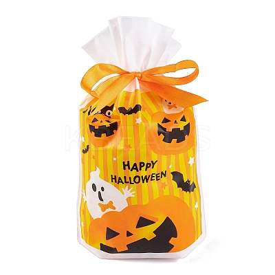 50Pcs Rectangle Halloween Candy Plastic Bags ABAG-U001-01E-1