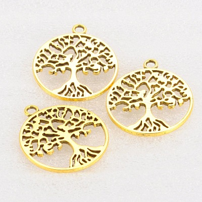 Tibetan Style Alloy Pendants TIBEP-5347-AG-LF-1