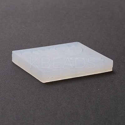 Line & Flat Round & Heart & Star & Flower & Moon Filling Silicone Molds LS-DIY-M029-08-1